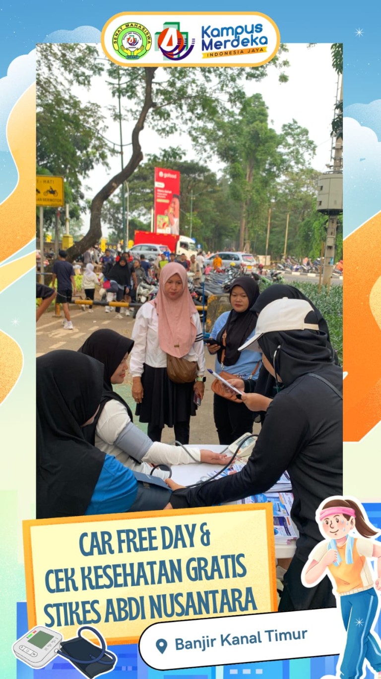 STIKes Abdi Nusantara Gelar Cek Kesehatan Gratis di Car Free Day Summarecon Bekasi, Banjir Kanal Timur Jakarta, dan Metland Cibitung Bekasi
